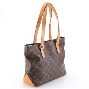 Louis Vuitton Monogram Canvas Tote with Vachetta Leather Straps